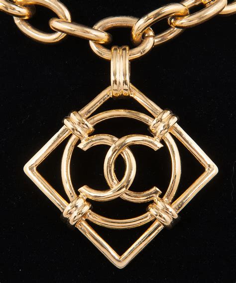 chanel square necklace|Chanel necklace online store.